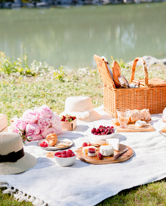 Abundance concept - lakeside picnic